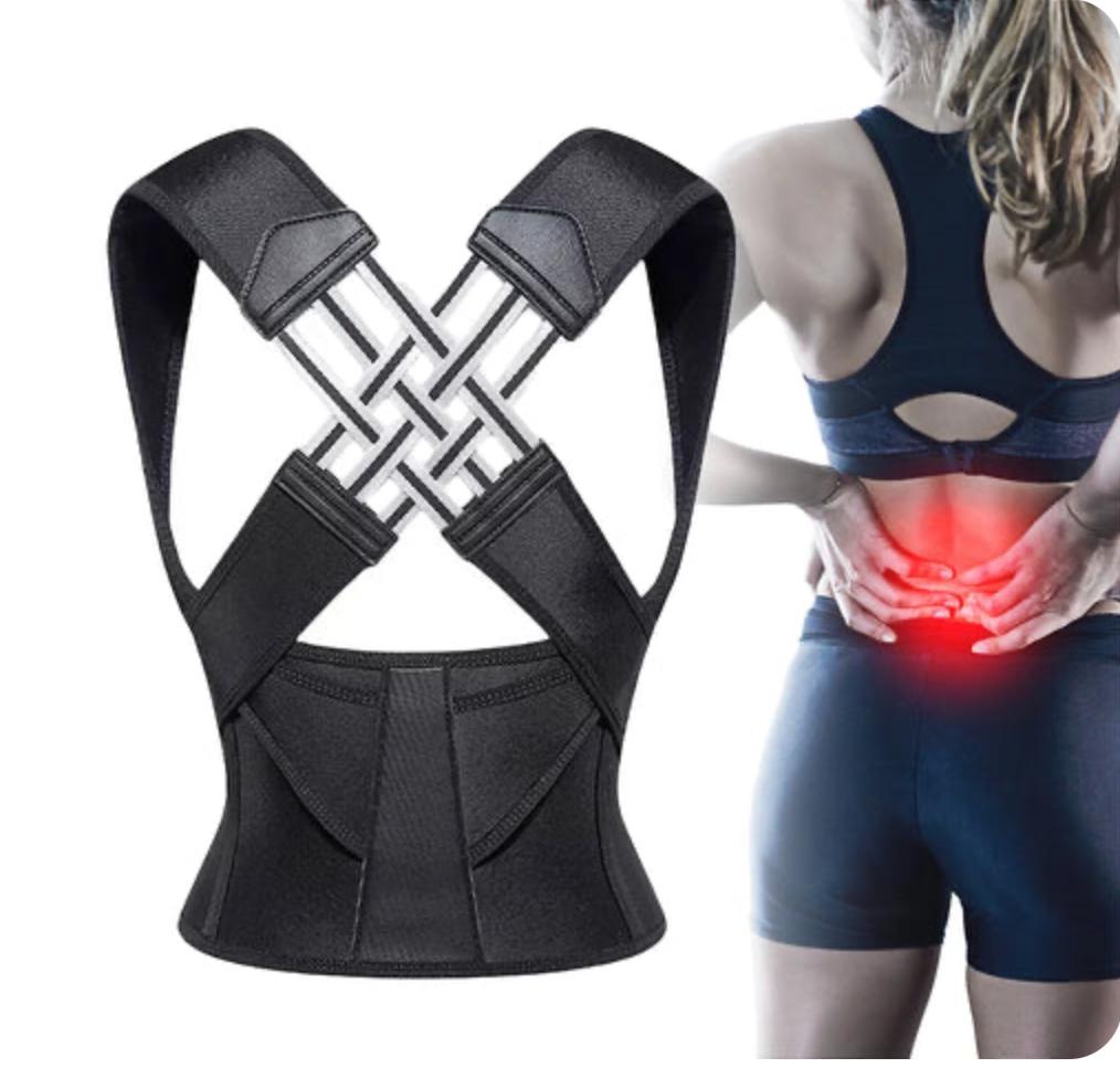 Cinturón corrector de postura ajustable con soporte para hombros
